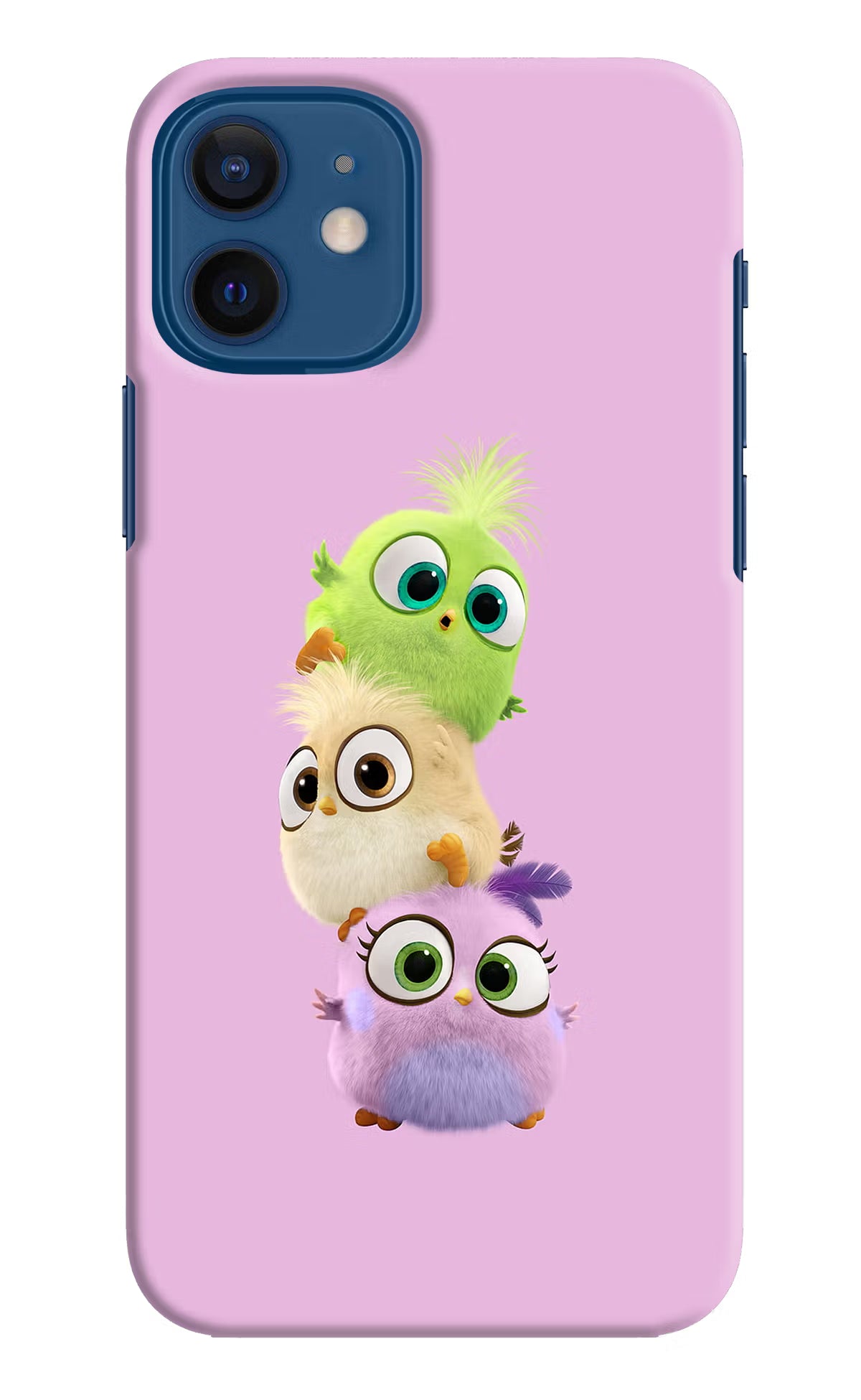 Cute Little Birds iPhone 12 Hard Case Back Cover by Casekaro