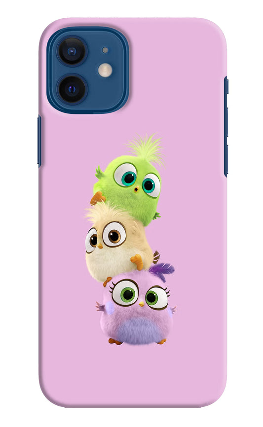 Cute Little Birds iPhone 12 Hard Case Back Cover by Casekaro