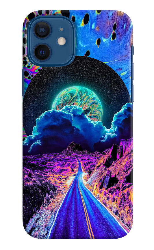 Psychedelic Painting iPhone 12 Hard Case Back Cover by Casekaro