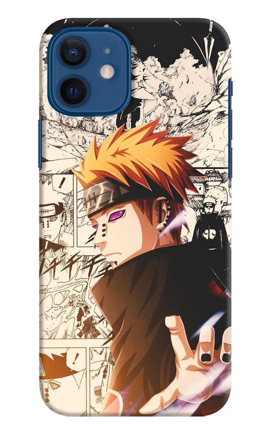 Pain Anime iPhone 12 Back Cover, Hard case