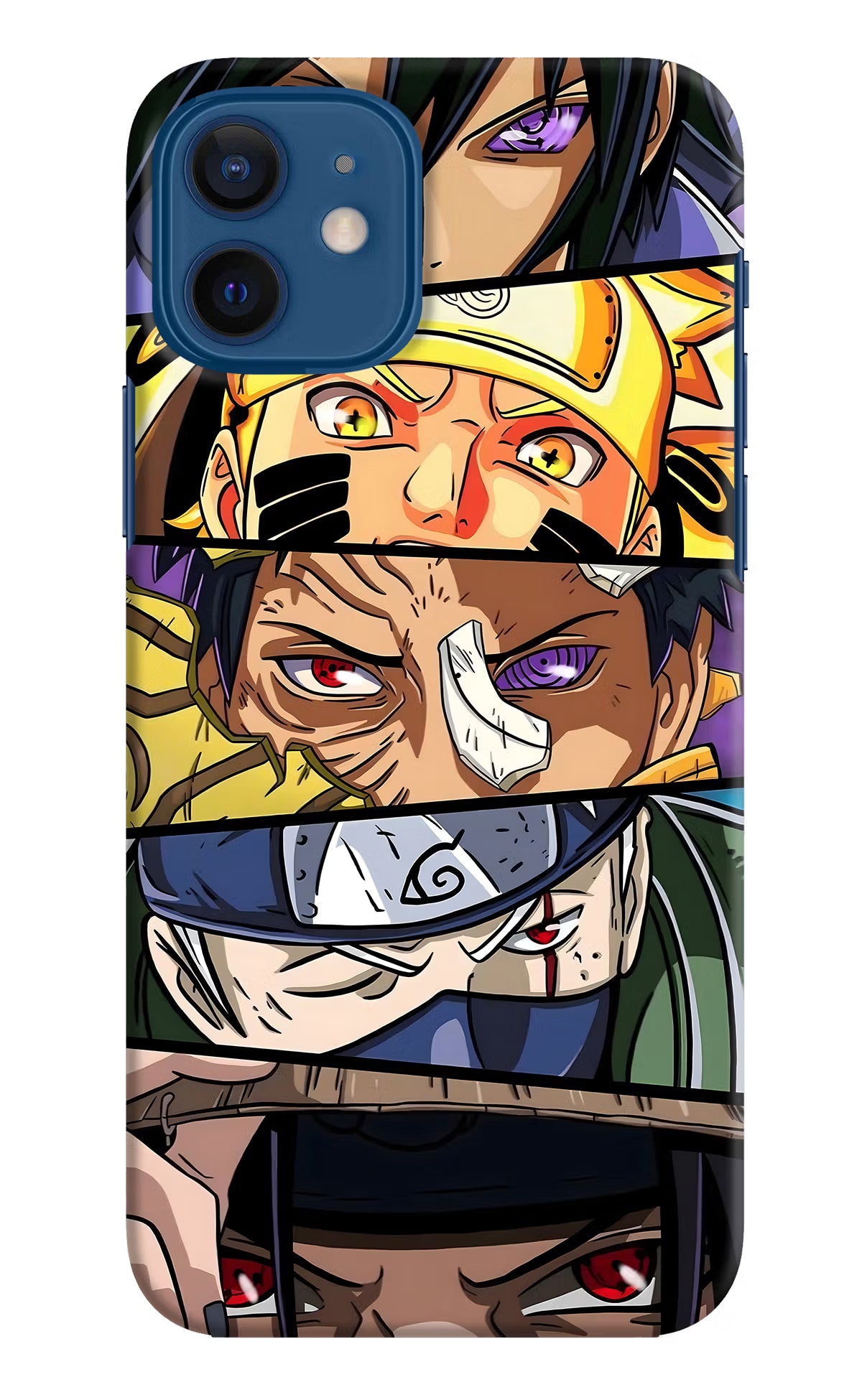 Naruto Character iPhone 12 Hard Case Back Cover by Casekaro