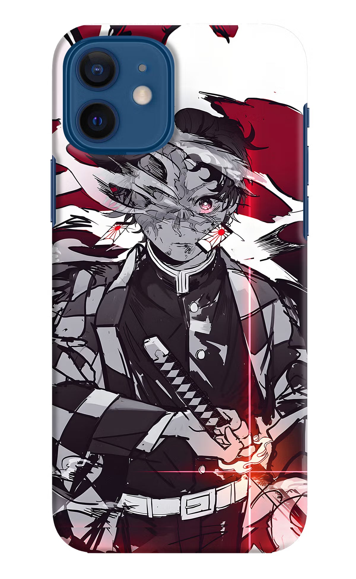 Demon Slayer iPhone 12 Hard Case Back Cover by Casekaro