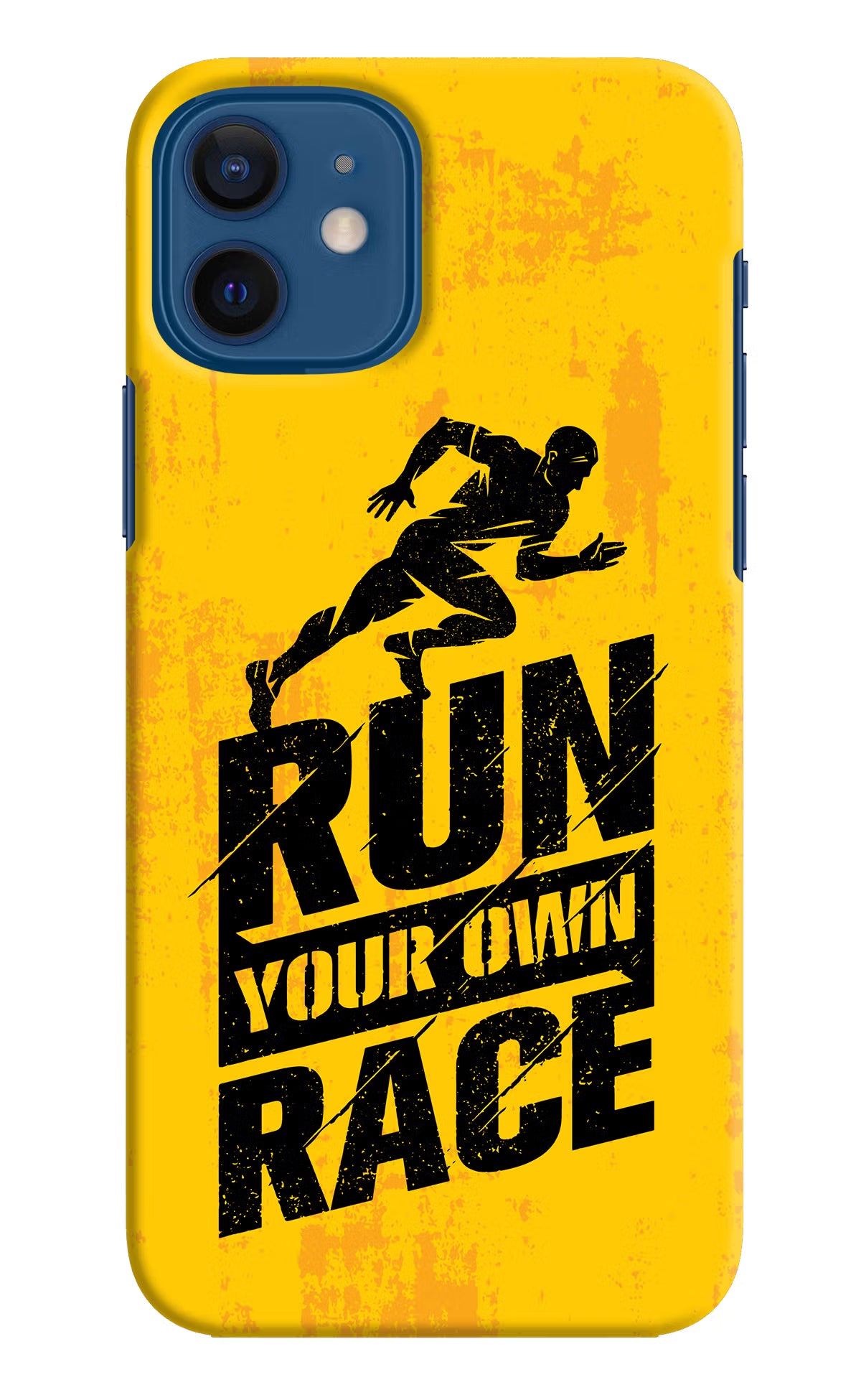 Run Your Own Race iPhone 12 Hard Case Back Cover by Casekaro