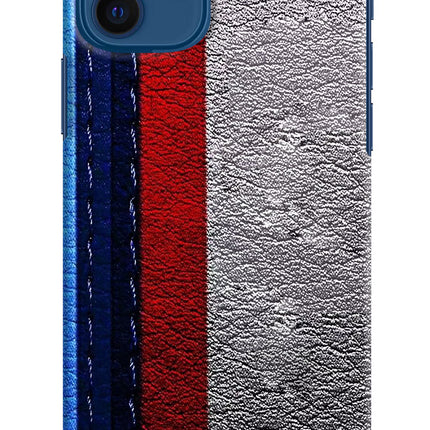 BMW Stripes iPhone 12 Hard Case Back Cover by Casekaro