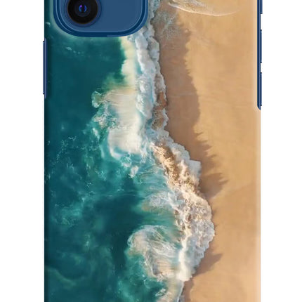 Ocean Beach iPhone 12 Hard Case Back Cover by Casekaro