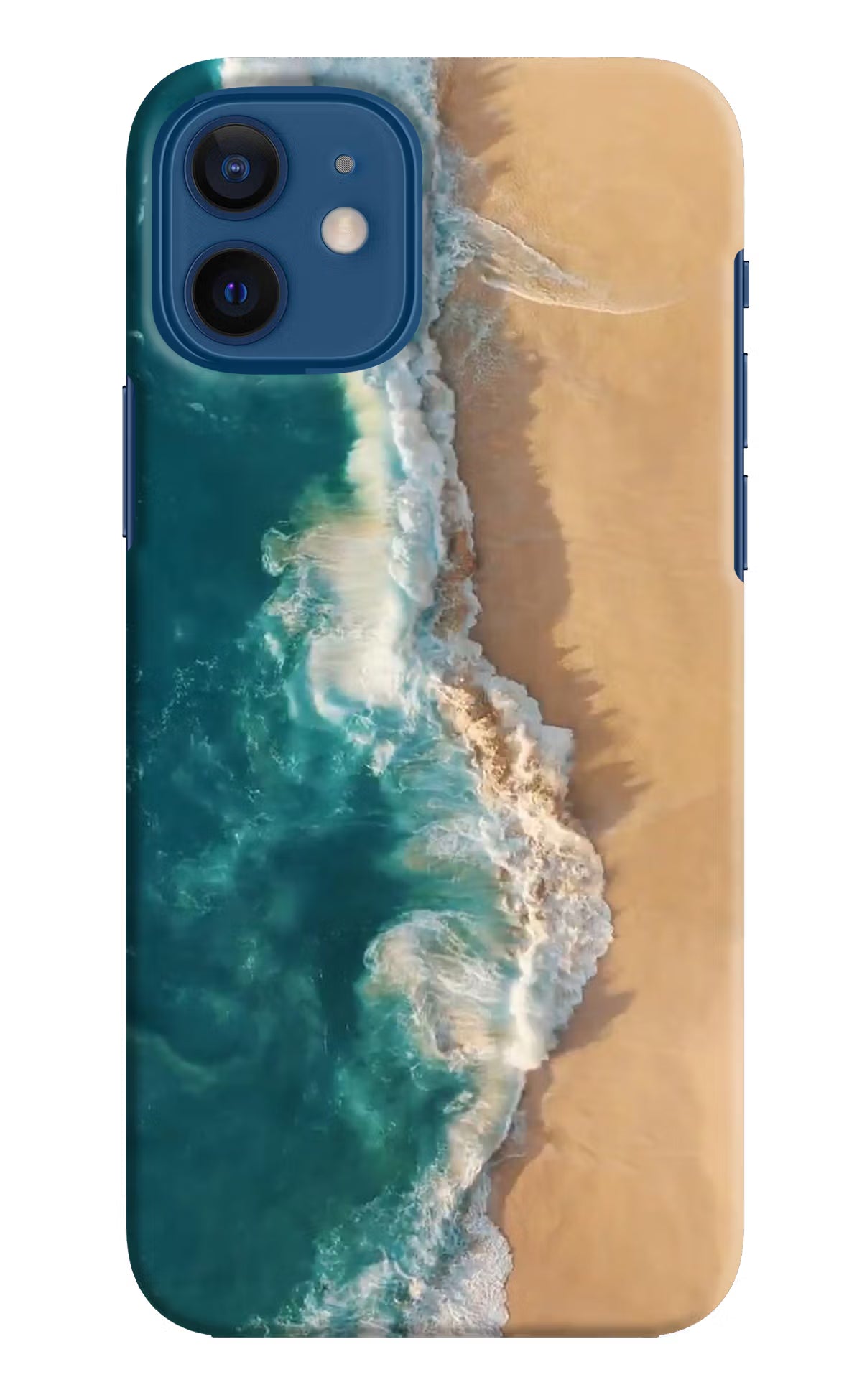Ocean Beach iPhone 12 Hard Case Back Cover by Casekaro
