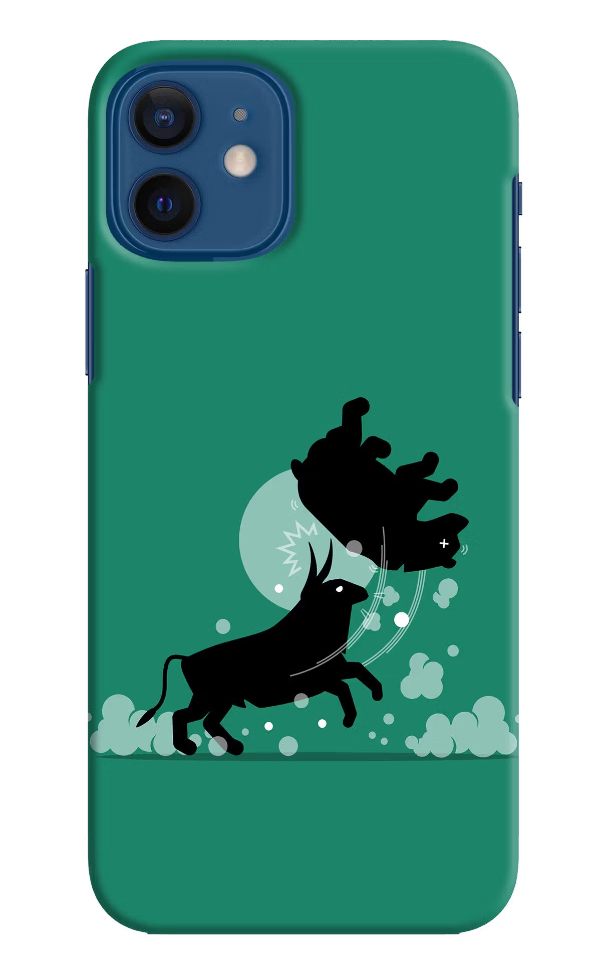 Bull Conqueror iPhone 12 Hard Case Back Cover by Casekaro