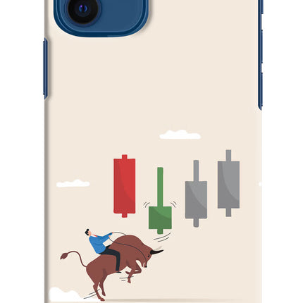 Bull Trading Momentum iPhone 12 Hard Case Back Cover by Casekaro