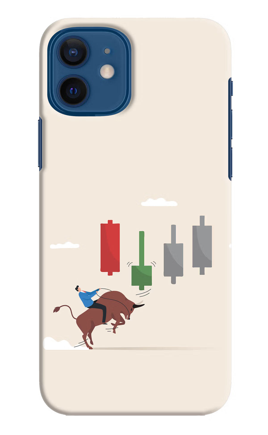 Bull Trading Momentum iPhone 12 Back Cover, Hard case