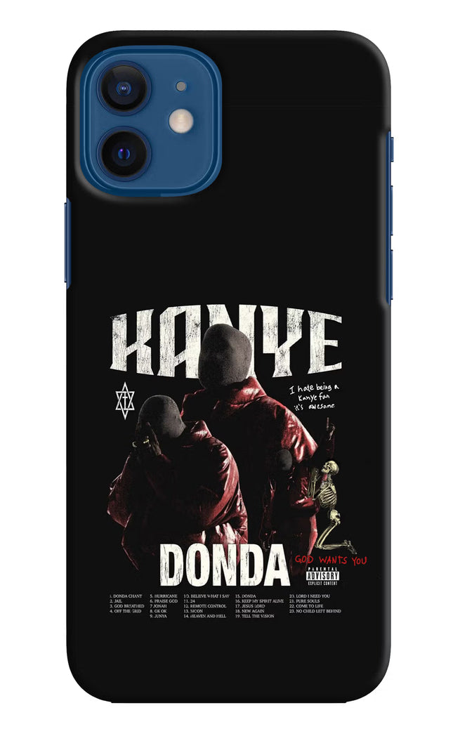 Donda Kanye West iPhone 12 Hard Case Back Cover by Casekaro