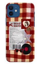 Queen of Disaster iPhone 12 Hard Case Back Cover by Casekaro
