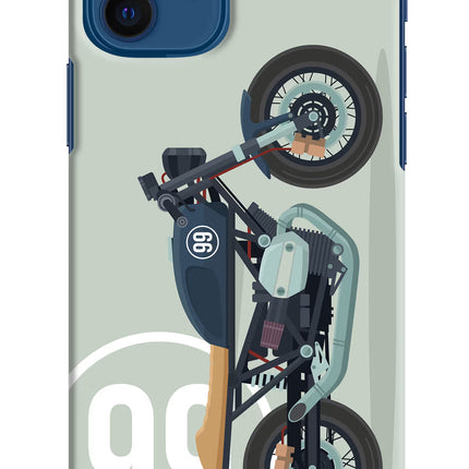 Classic Cafe Racer 99 iPhone 12 Hard Case Back Cover by Casekaro