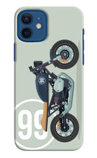 Classic Cafe Racer 99 iPhone 12 Hard Case Back Cover by Casekaro