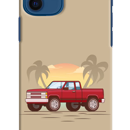 Desert Classic Drive iPhone 12 Hard Case Back Cover by Casekaro