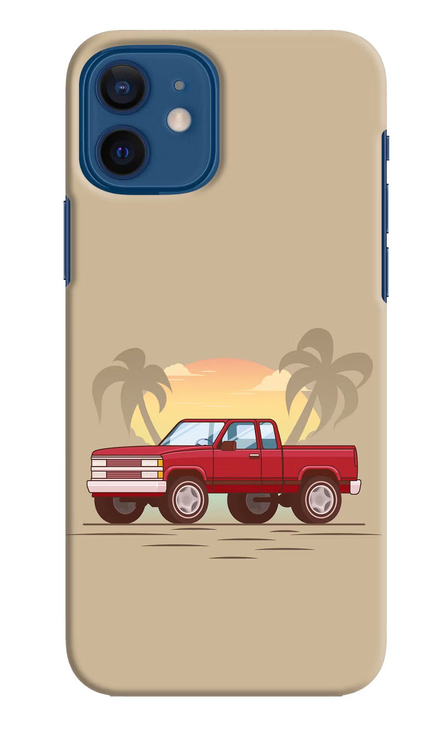Desert Classic Drive iPhone 12 Back Cover, Hard case