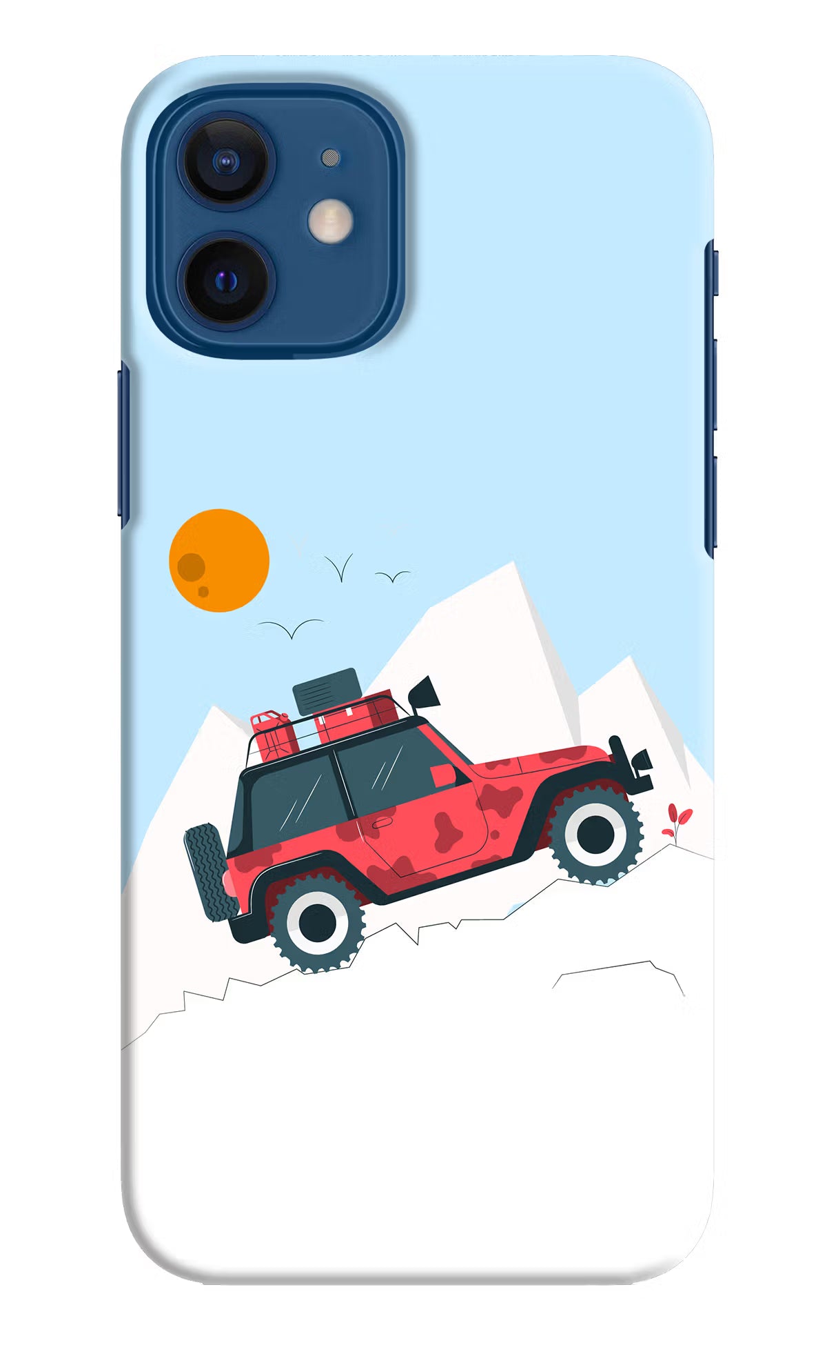 Mountain Trail Beast iPhone 12 Hard Case Back Cover by Casekaro
