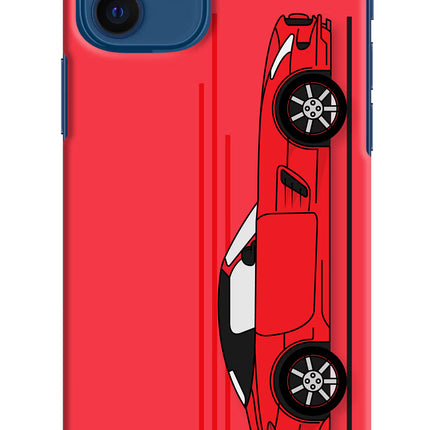 Red Velocity iPhone 12 Hard Case Back Cover by Casekaro