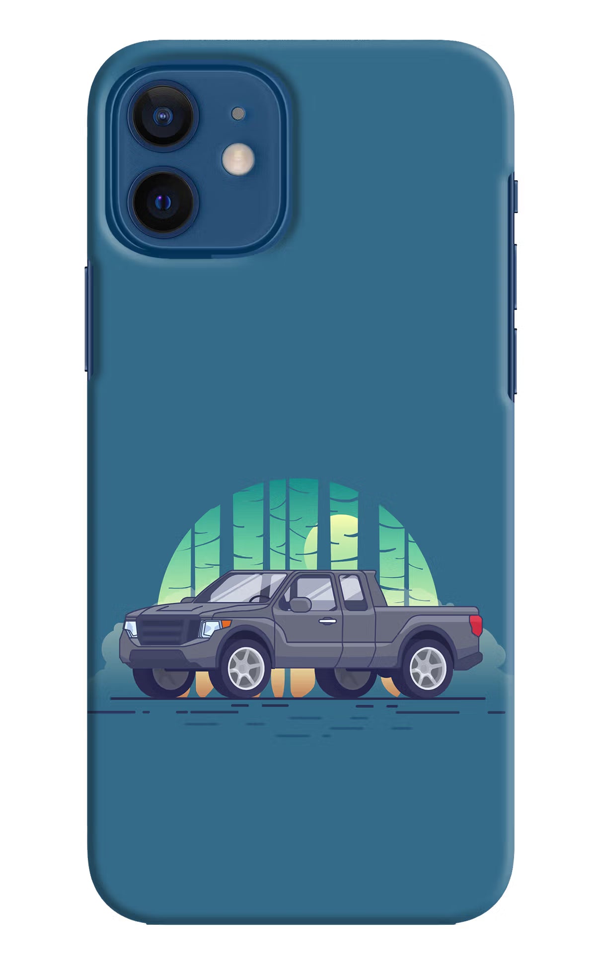 Retro Garage Vibe iPhone 12 Hard Case Back Cover by Casekaro