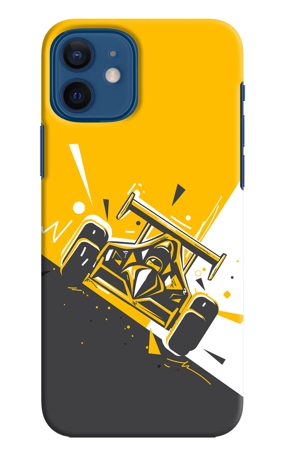 Track King iPhone 12 Back Cover, Hard case