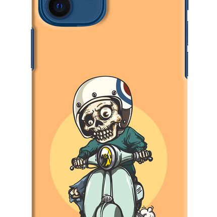 Undead Biker iPhone 12 Hard Case Back Cover by Casekaro