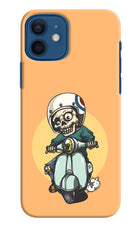 Undead Biker iPhone 12 Hard Case Back Cover by Casekaro