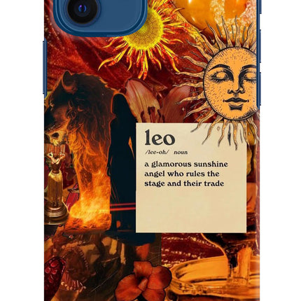 Leo Zodiac iPhone 12 Hard Case Back Cover by Casekaro