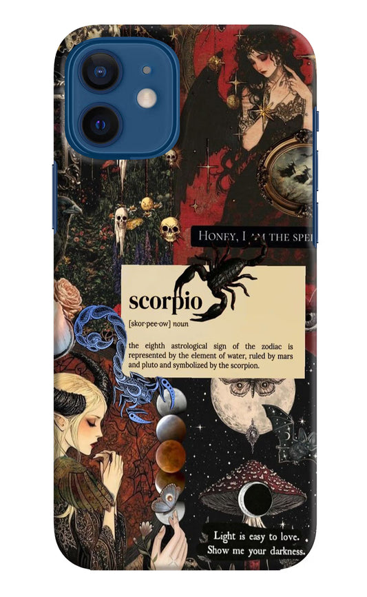 Scorpio Zodiac iPhone 12 Hard Case Back Cover by Casekaro