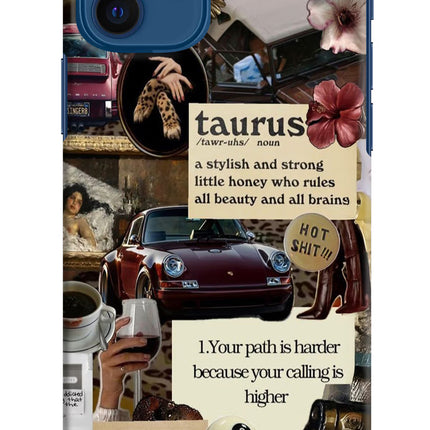 Taurus Zodiac iPhone 12 Hard Case Back Cover by Casekaro