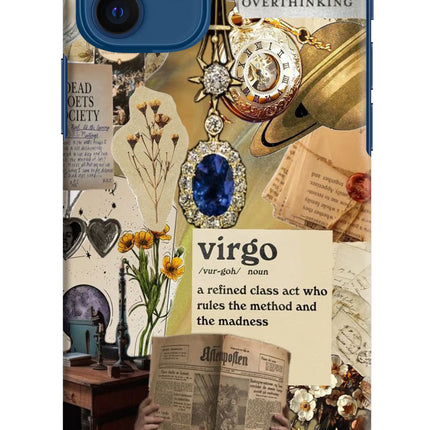 Virgo Zodiac iPhone 12 Hard Case Back Cover by Casekaro