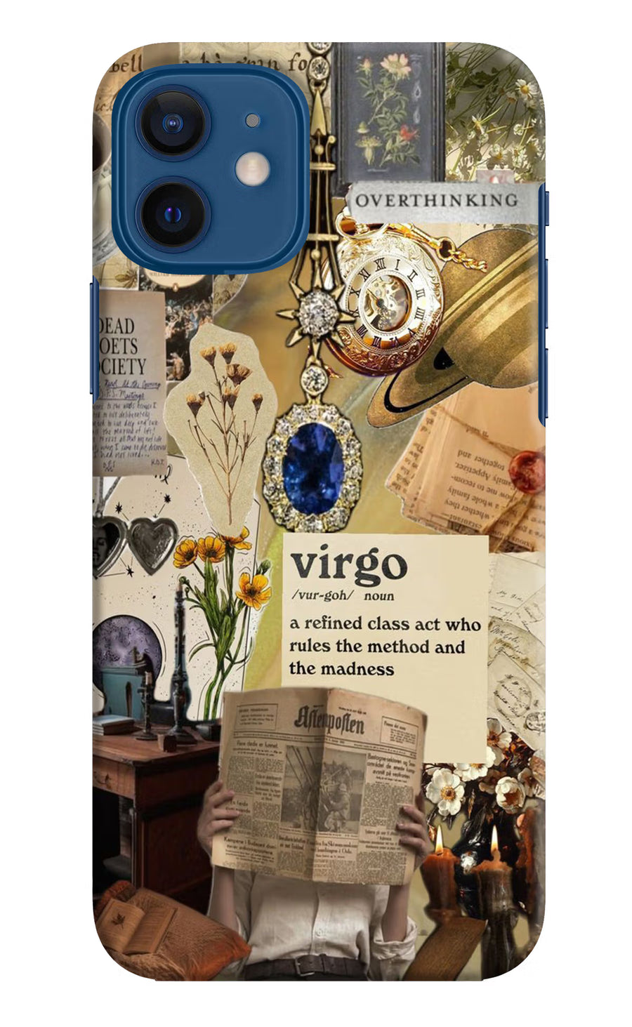 Virgo Zodiac iPhone 12 Back Cover, Hard case