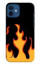 Fired Up – Black iPhone 12 Hard Case Back Cover by Casekaro