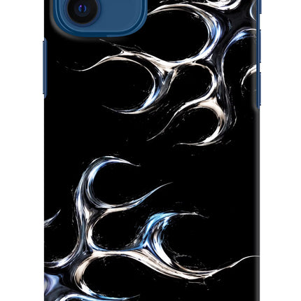 Chrome Tribal iPhone 12 Hard Case Back Cover by Casekaro