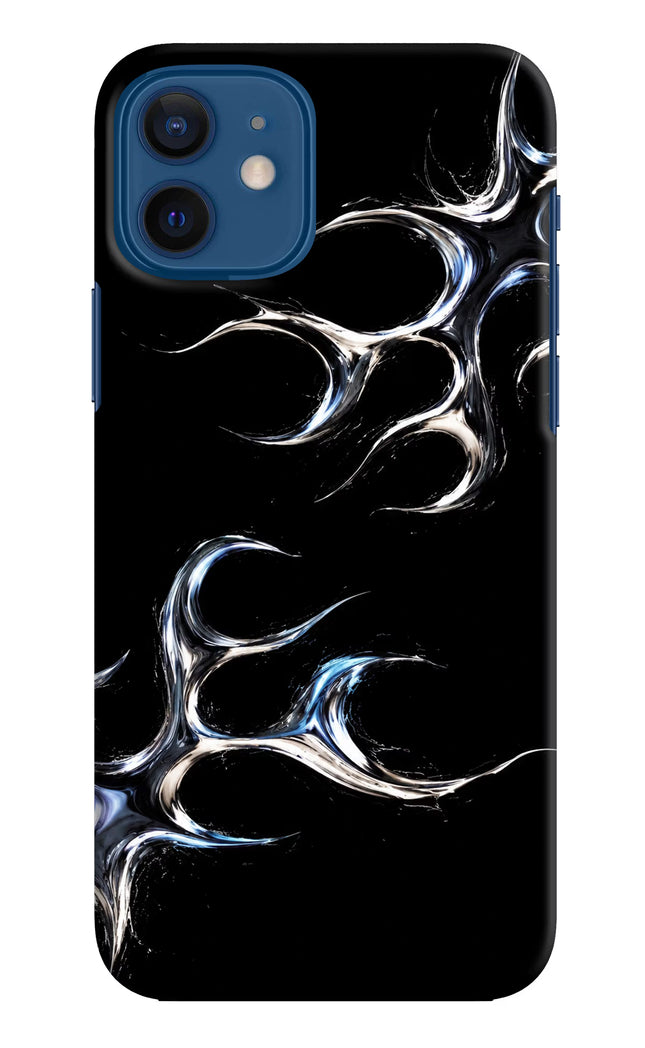 Chrome Tribal iPhone 12 Hard Case Back Cover by Casekaro