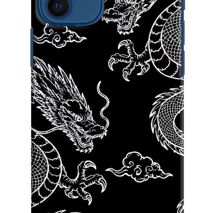 Twin Dragons iPhone 12 Hard Case Back Cover by Casekaro