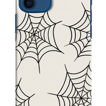 Spider Web iPhone 12 Hard Case Back Cover by Casekaro