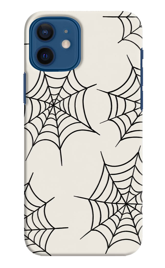 Spider Web iPhone 12 Hard Case Back Cover by Casekaro