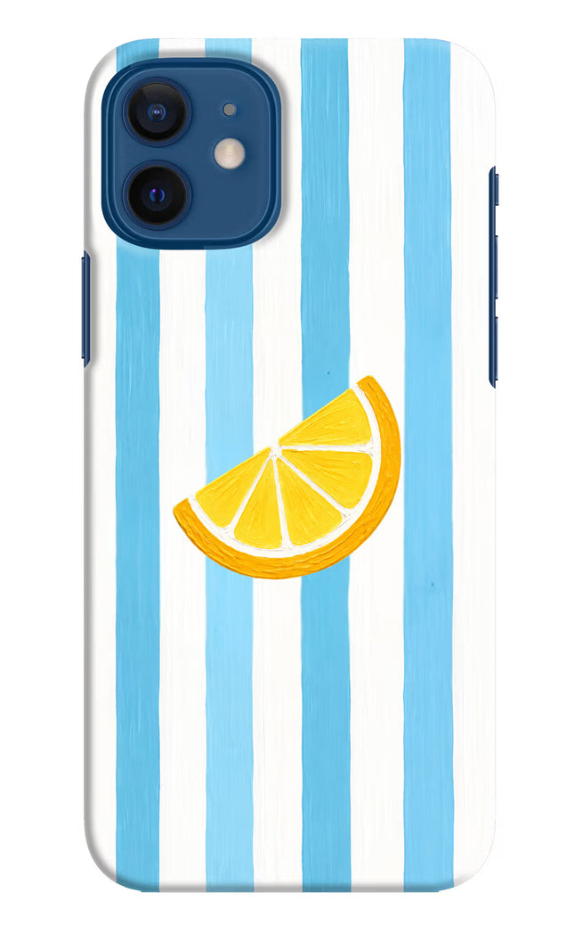 Summer Lemon iPhone 12 Hard Case Back Cover by Casekaro