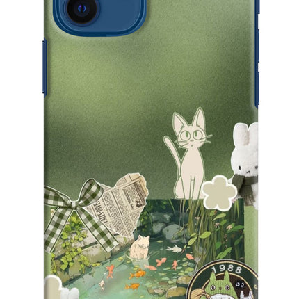 Aesthetic anime iPhone 12 Hard Case Back Cover by Casekaro