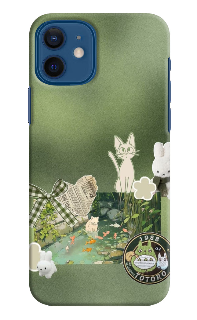 Aesthetic anime iPhone 12 Hard Case Back Cover by Casekaro