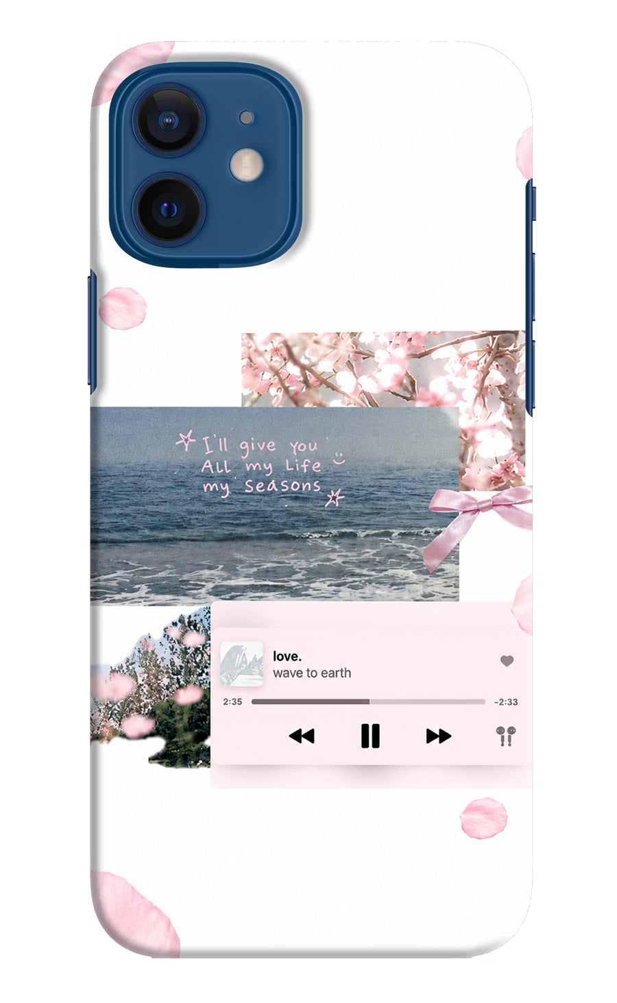 Wave to earth iPhone 12 Back Cover, Hard case