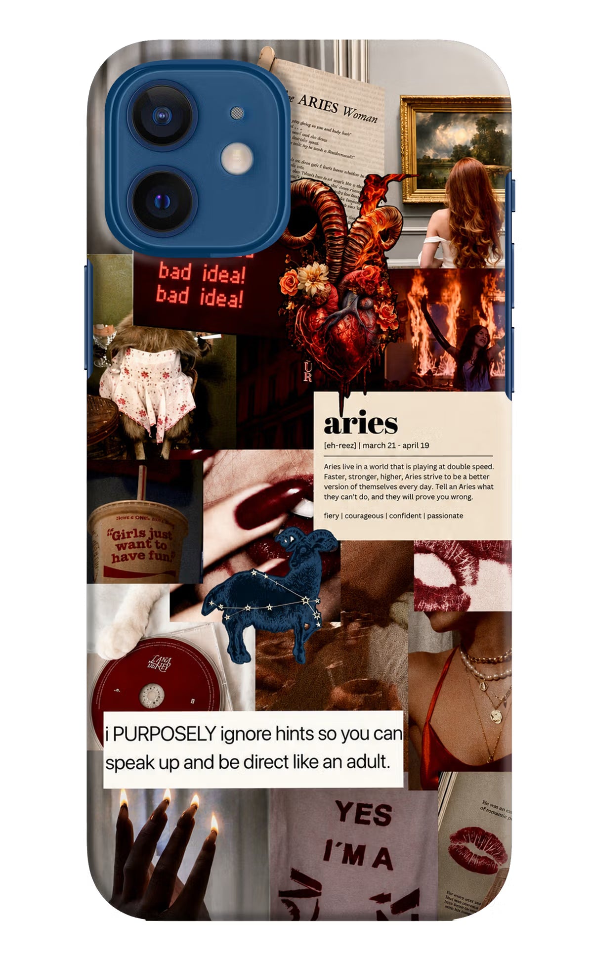 Zodiac Aries iPhone 12 Back Cover
