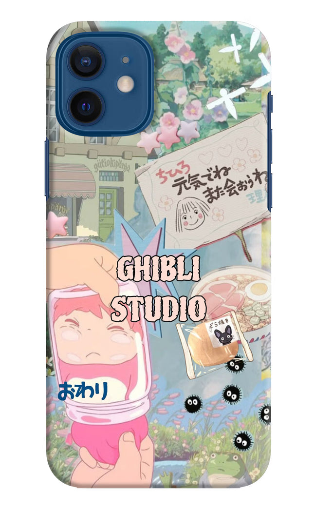 Studio Ghibli iPhone 12 Hard Case Back Cover by Casekaro