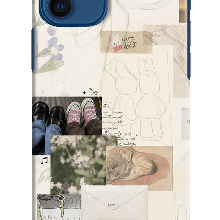 Soft Aesthetic iPhone 12 Hard Case Back Cover by Casekaro