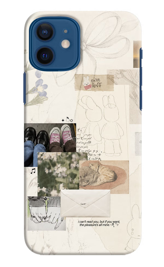 Soft Aesthetic iPhone 12 Hard Case Back Cover by Casekaro