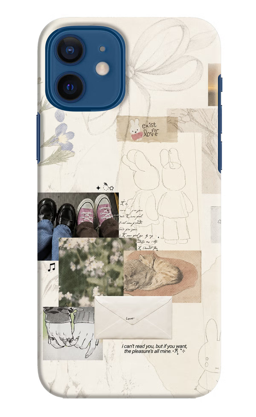 Soft Aesthetic iPhone 12 Back Cover, Hard case