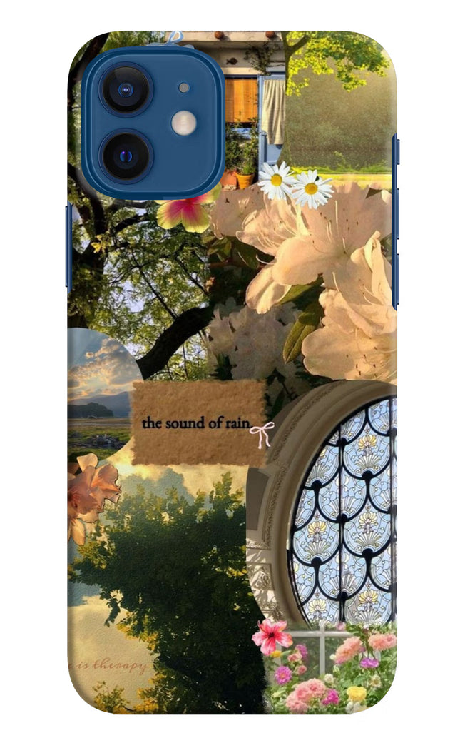 Rain iPhone 12 Hard Case Back Cover by Casekaro