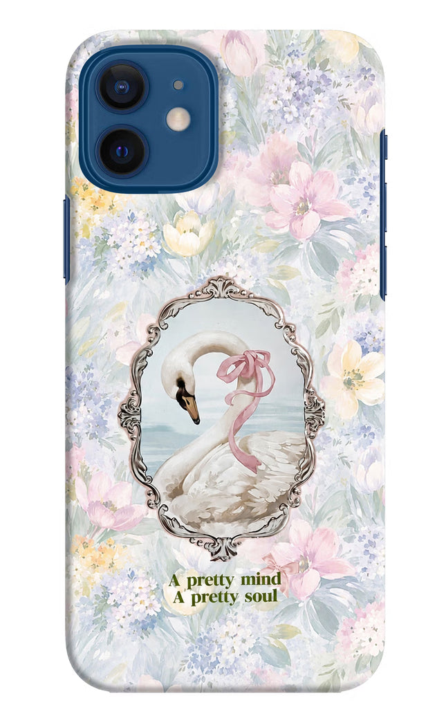 Pretty Mind Pretty Soul iPhone 12 Hard Case Back Cover by Casekaro