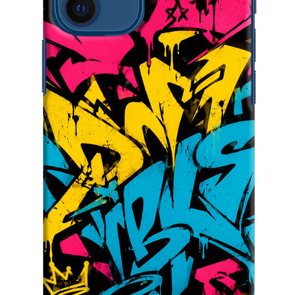 Graffiti Vibe iPhone 12 Hard Case Back Cover by Casekaro