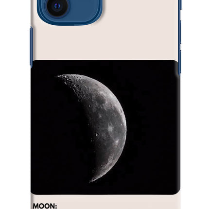Moon Phase iPhone 12 Hard Case Back Cover by Casekaro