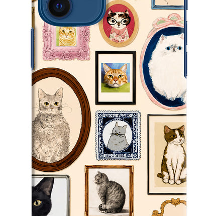 Mirror Cats iPhone 12 Hard Case Back Cover by Casekaro